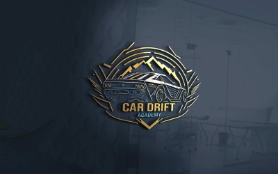 Bil Drift Academy logotyp mall vektor fil