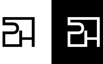 Harf ph, hp soyut şirket veya marka Logo Tasarımı
