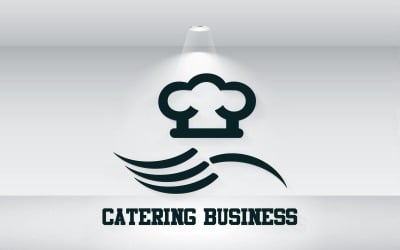 Jídlo Catering Obchodní Logo Vektorový Soubor