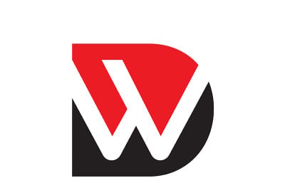 Letter dw, wd abstract company or brand Logo Design
