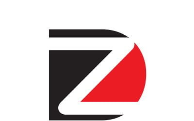 Letter dz, zd abstract company or brand Logo Design