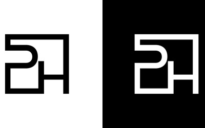 Letter ph, hp abstract company or brand Logo Design