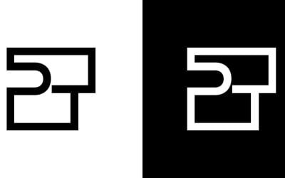 Letter pt, tp abstract company or brand Logo Design