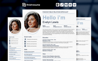 Modèle de CV de spécialiste des relations publiques de la mode | Terminer le CV