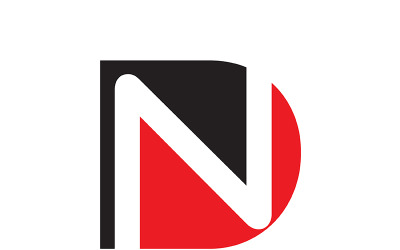 字母 dn，nd 抽象公司或品牌标志设计