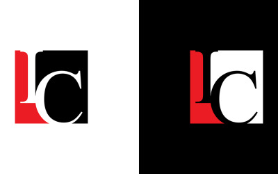 Buchstabe ic, ci abstraktes Firmen- oder Markenlogo-Design