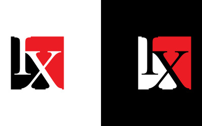 Buchstabe ix, xi abstraktes Firmen- oder Markenlogo-Design