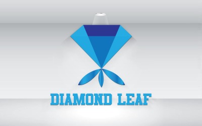 Diamond Leaf Logo Vektorový Soubor šablony
