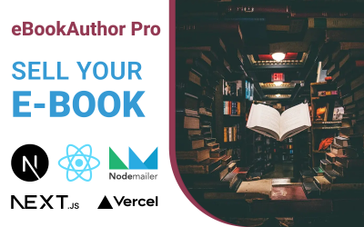 eBookAuthor Pro: Sprzedawaj swoje e-booki za pomocą szablonu witryny Author and Writer Next.js