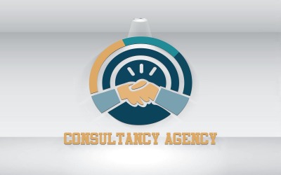 Konsultföretag för konsultbyrå Logotyp Vektorfil