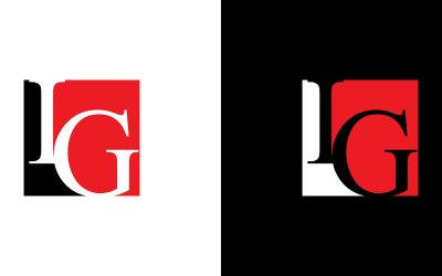 Letra ig, gi empresa abstracta o diseño de logotipo de marca