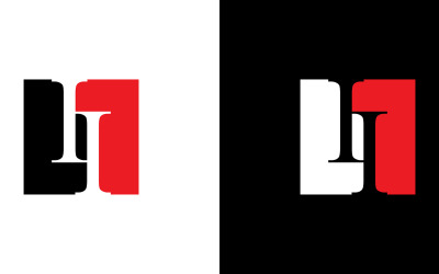 Lettera ii, i Design astratto del logo aziendale o del marchio