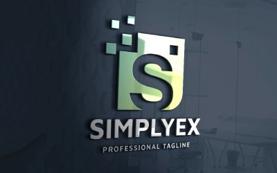 Simplyex 字母 S Pro 框徽标