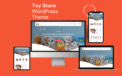 Tema WordPress WooCommerce Elementor del negozio di giocattoli