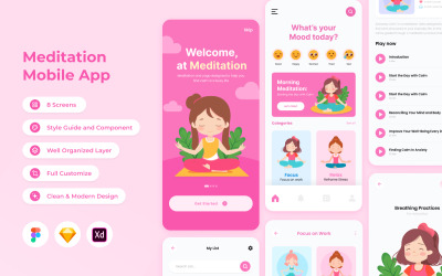 Achtsam – Meditations-App für Mobilgeräte