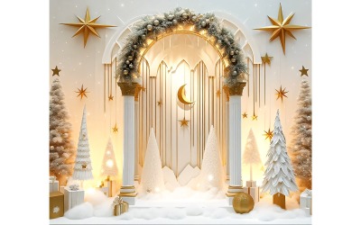 白色圣诞节背景插图高品质