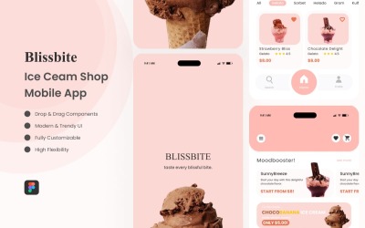 Blissbite - Ice Cream Shop mobilappar