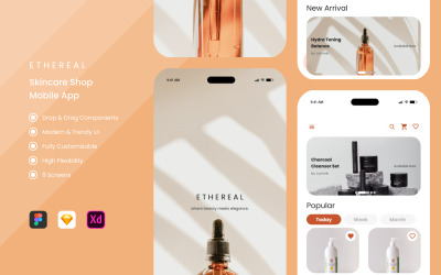 Ethereal - Huidverzorgingswinkel mobiele apps