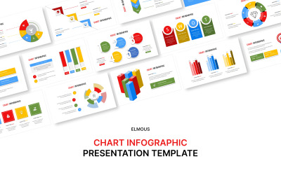 Modello PowerPoint di infografica grafico