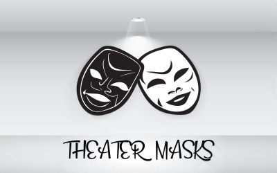 Archivo Vector Logo Máscaras Teatro