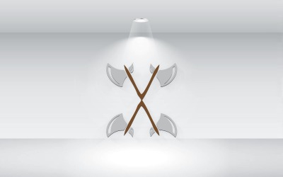 Axes Illustration Vikings Fichier Vectoriel