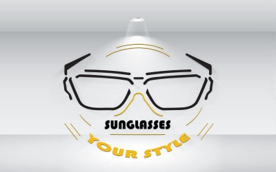 Lunettes de soleil, votre style, logo, fichier vectoriel