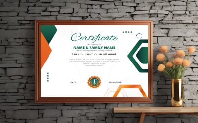 Новий сучасний дизайн сертифіката