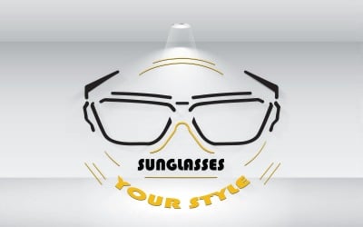 Sonnenbrille Ihr Stil-Logo-Vektordatei