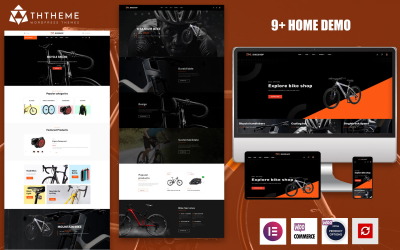 BikeShop – тема WordPress Elementor для магазину спортивних велосипедів і мотоциклів