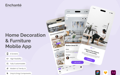 Enchanté - App mobile per decorazioni e mobili per la casa