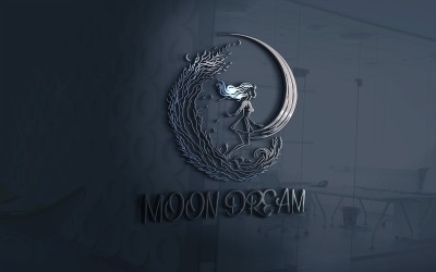 File vettoriale del logo del sogno della luna