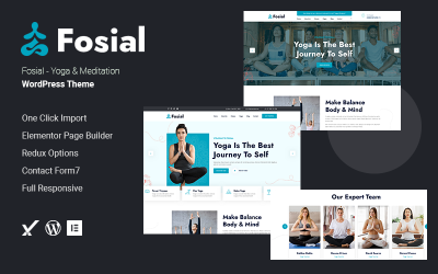 Fosial – тема WordPress для йоги та медитації
