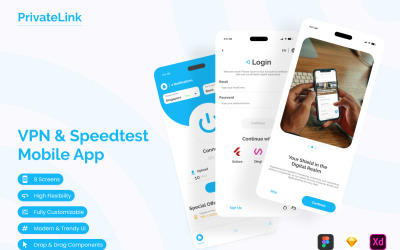 PrivateLink - мобільний додаток VPN і Speedtest