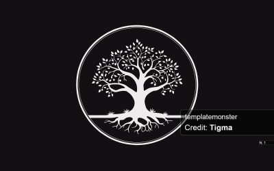 Projekt logo drzewa życia - symbol siły, wzrostu i stabilności