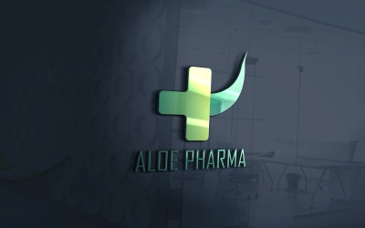 Aloë Vera Apotheek Logo Vector Bestand