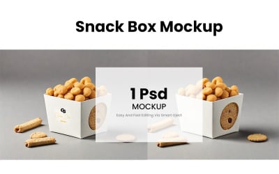 Anteprima del mockup della scatola dello snack 04