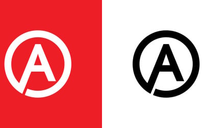 Buchstabe o, ao abstraktes Firmen- oder Markenlogo-Design