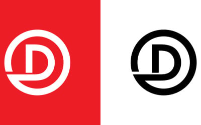 Buchstabe od, abstraktes Firmen- oder Markenlogo-Design