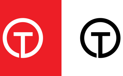 Carta ot, para resumen de diseño de logotipo de empresa o marca