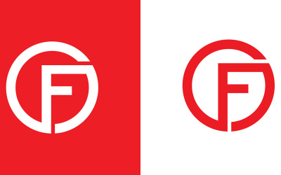 Di, fo Lettera astratta della società o del marchio Logo Design
