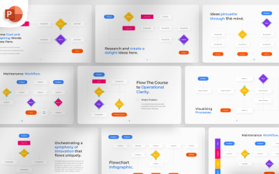 Flowchart PowerPoint Infographic Template