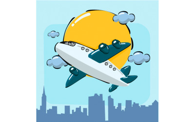 Ilustración De Fondo Del Día Internacional De La Aviación Civil