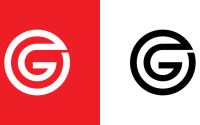 Letra og, diseño de logotipo de empresa o marca abstracta