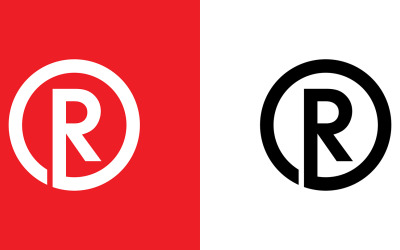 Letter eller, ro abstrakt företag eller varumärke Logotypdesign
