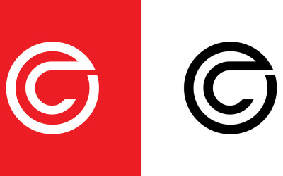 Lettera oc, co società astratta o marchio Logo Design