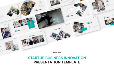 Modello di presentazione PowerPoint per l&amp;#39;innovazione aziendale di avvio