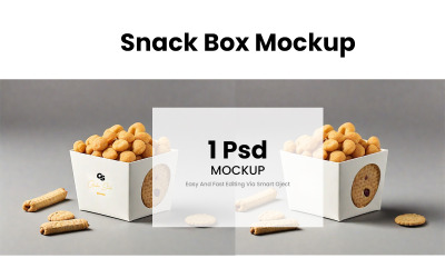 Предварительный просмотр Mockup Box для закусок 04