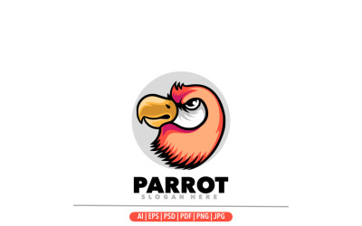 Projektowanie logo maskotki z głową papugi