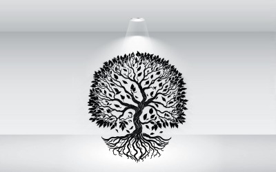 生命之树标志矢量文件