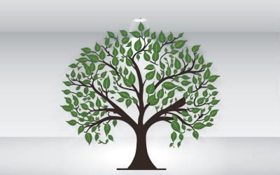 Tree Of Life Colorful With Leafs Logo Vector File